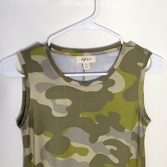 NWT Style & Co. Women's Camo Flip-Flop Dress - Picture 2 of 5
